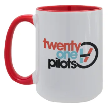Twenty one pilots, Κούπα Mega 15oz, κεραμική Κόκκινη, 450ml