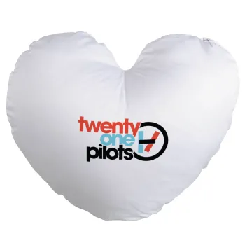 Twenty one pilots, Μαξιλάρι καναπέ καρδιά 40x40cm περιέχεται το  γέμισμα