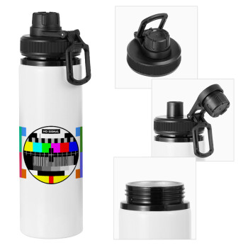 No signal, Metal water bottle with safety cap, aluminum 850ml