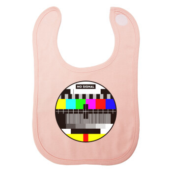 No signal, Σαλιάρα με Σκρατς ΡΟΖ 100% Organic Cotton (0-18 months)