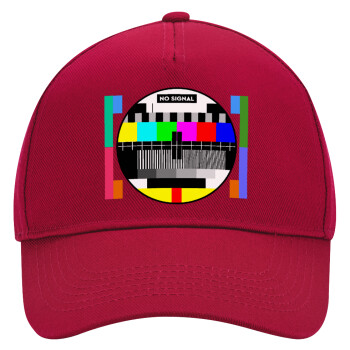 No signal, Adult Ultimate Hat RED, (100% COTTON DRILL, ADULT, UNISEX, ONE SIZE)