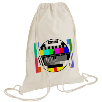 No signal, Τσάντα πλάτης πουγκί GYMBAG natural (28x40cm)