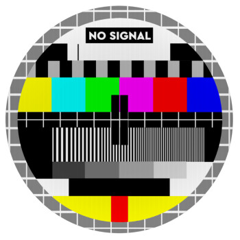 No signal, Mousepad Round 20cm