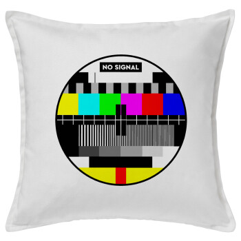 No signal, Sofa cushion White 50x50cm includes filling