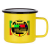 Metallic enamel MATT Yellow cup 360ml