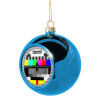 Blue Christmas tree ball ornament 8cm