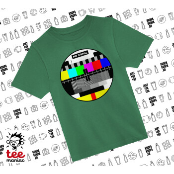 No signal, Άνετο παιδικό T-Shirt ΠΡΑΣΙΝΟ από 100% βαμβάκι, για κάθε μέρα. Vegan & OEKO-TEX πιστοποιημένο.
