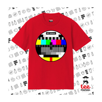 No signal, Κλασικό T-Shirt, διπλής ραφής, χωρίς πλευρικές ραφές ΚΟΚΚΙΝΟ από 100% βαμβάκι. Vegan & OEKO-TEX πιστοποιημένο.