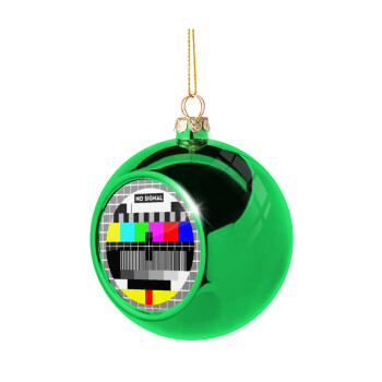 No signal, Χριστουγεννιάτικη μπάλα δένδρου Πράσινη 8cm