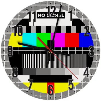 No signal, Ρολόι τοίχου ξύλινο (30cm)