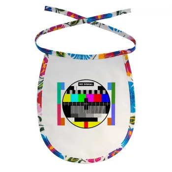 No signal, Σαλιάρα μωρού αλέκιαστη με κορδόνι Χρωματιστή