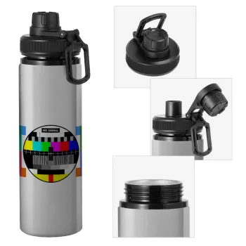 No signal, Metallic water bottle with safety cap, 850ml aluminum