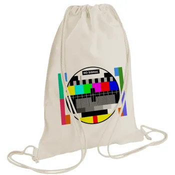 No signal, Τσάντα πλάτης πουγκί GYMBAG natural (28x40cm)