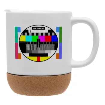 No signal, Ceramic coffee mug Cork (MAT), 330ml