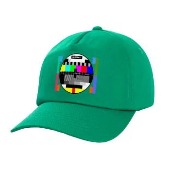 No signal, Children's Baseball Cap, 100% Cotton Twill, Green (COTTON, CHILDREN'S, UNISEX, ONE SIZE)