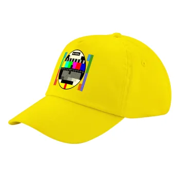 No signal, Child's Baseball Cap, 100% Cotton Twill, Yellow (COTTON, CHILD, UNISEX, ONE SIZE)