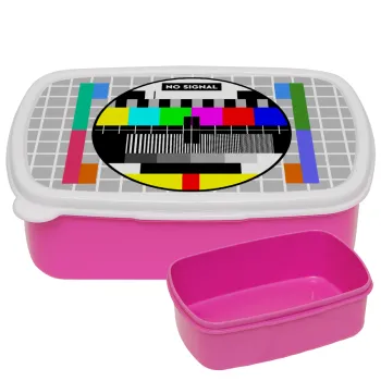 No signal, ΡΟΖ παιδικό δοχείο φαγητού (lunchbox) πλαστικό (BPA-FREE) Lunch Βox M18 x Π13 x Υ6cm