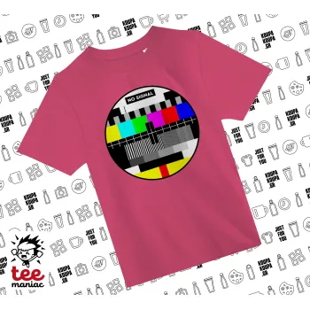 No signal, ΡΟΖ παιδικό T-Shirt από 100% βαμβάκι, για κάθε μέρα. Vegan & OEKO-TEX πιστοποιημένο.