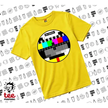 No signal, yellow childrens T-Shirt made of 100% cotton, for every day. Vegan & OEKO-TEX certified.