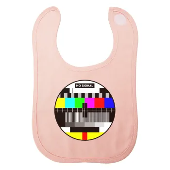 No signal, Σαλιάρα με Σκρατς ΡΟΖ 100% Organic Cotton (0-18 months)