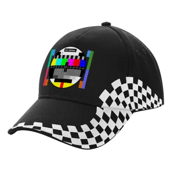 No signal, Καπέλο Ενηλίκων Ultimate ΜΑΥΡΟ RACING, (100% ΒΑΜΒΑΚΕΡΟ DRILL, ΕΝΗΛΙΚΩΝ, UNISEX, ONE SIZE)