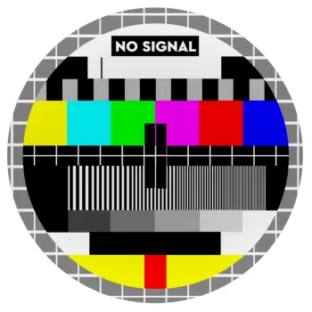 No signal, Mousepad Στρογγυλό 20cm