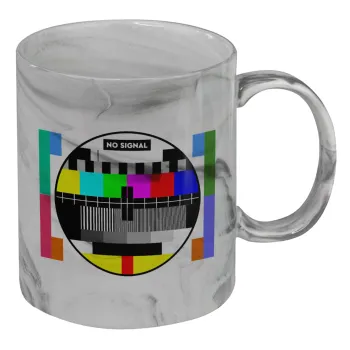 No signal, Mug ceramic marble style, 330ml