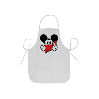 Mickey fuck off, Ποδιά Σεφ ολόσωμη κοντή  Παιδική (44x62cm)