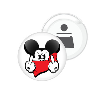 Mickey fuck off, Μαγνητάκι και ανοιχτήρι μπύρας στρογγυλό διάστασης 5,9cm