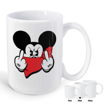 Mickey fuck off, Κούπα Mega, κεραμική, 450ml