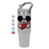 GREY color, 890ml (30oz) stainless Steel Tumbler with Handle