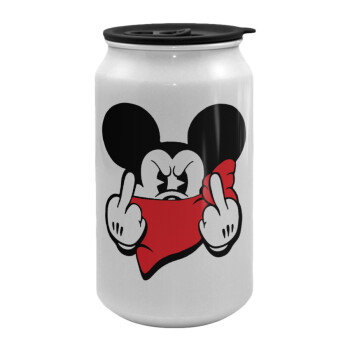 Mickey fuck off, Κούπα ταξιδιού μεταλλική με καπάκι (tin-can) 500ml
