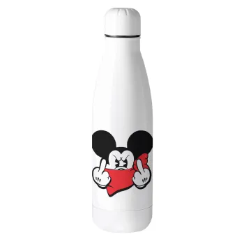 Mickey fuck off, Μεταλλικό παγούρι θερμός (Stainless steel), 500ml