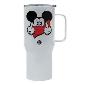 Mickey fuck off, Tumbler με καπάκι, διπλού τοιχώματος (θερμό) 750L