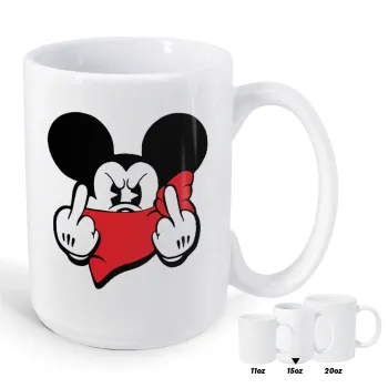 Mickey fuck off, Κούπα Mega, κεραμική, 450ml