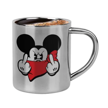 Mickey fuck off, Κουπάκι μεταλλικό διπλού τοιχώματος για espresso (220ml)