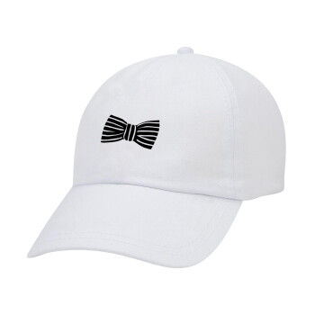 Bow tie, Καπέλο Ενηλίκων Baseball Λευκό 5-φύλλο (POLYESTER, ΕΝΗΛΙΚΩΝ, UNISEX, ONE SIZE)