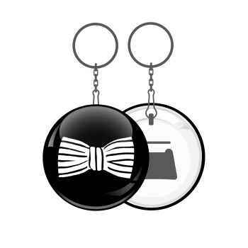 Bow tie, Μπρελόκ μεταλλικό 5cm με ανοιχτήρι