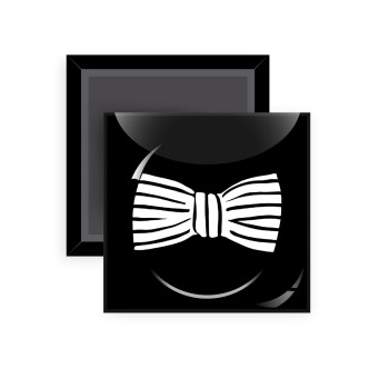 Bow tie, Μαγνητάκι ψυγείου τετράγωνο διάστασης 5x5cm