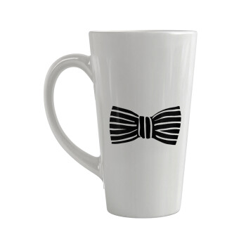 Bow tie, Κούπα κωνική Latte Μεγάλη, κεραμική, 450ml