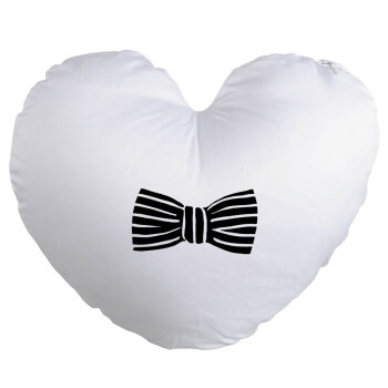 Bow tie, Μαξιλάρι καναπέ καρδιά 40x40cm περιέχεται το  γέμισμα