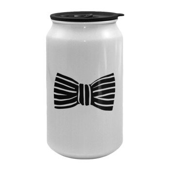Bow tie, Κούπα ταξιδιού μεταλλική με καπάκι (tin-can) 500ml
