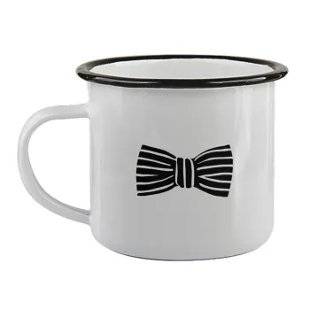 Bow tie, Κούπα εμαγιέ με μαύρο χείλος 360ml