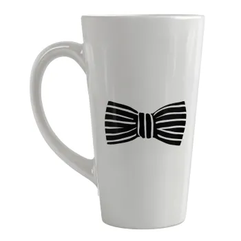 Bow tie, Κούπα κωνική Latte Μεγάλη, κεραμική, 450ml