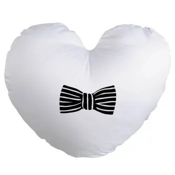 Bow tie, Μαξιλάρι καναπέ καρδιά 40x40cm περιέχεται το  γέμισμα