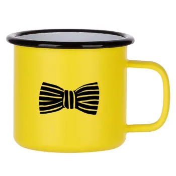 Bow tie, Metallic enamel MATT Yellow cup 360ml