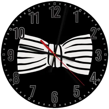 Bow tie, Ρολόι τοίχου ξύλινο (30cm)