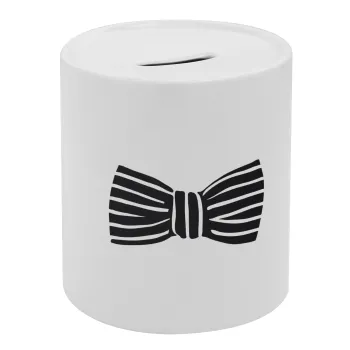 Bow tie, Κουμπαράς πορσελάνης με τάπα