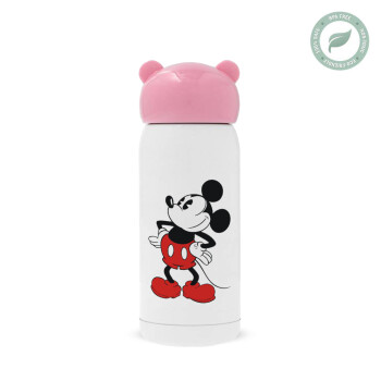 Mickey Classic, Ροζ ανοξείδωτο παγούρι θερμό (Stainless steel), 320ml
