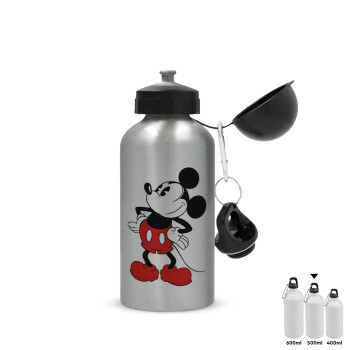 Mickey Classic, Metallic water jug, Silver, aluminum 500ml